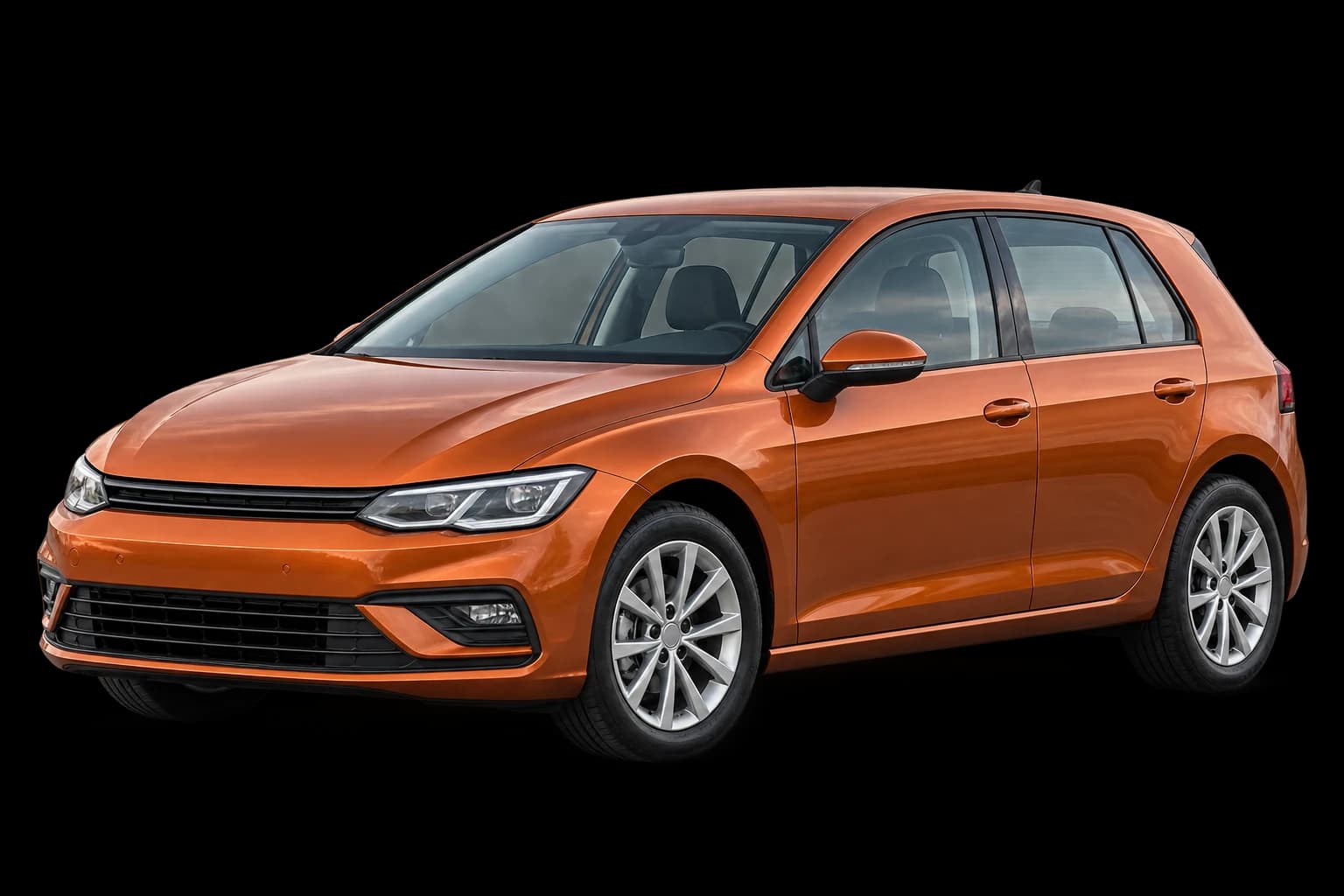 Kompaktni automobil u bakarnoj boji